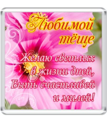Магнит Любимой теще